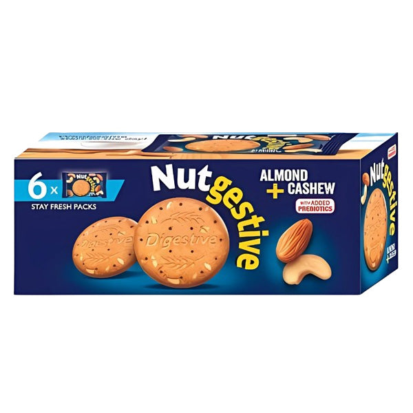 Nutgestive Biscuits with Almond, Cashew & Added prebiotics, 480 gm