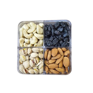 Square Crystal Dry Fruit Box 370 Grm*