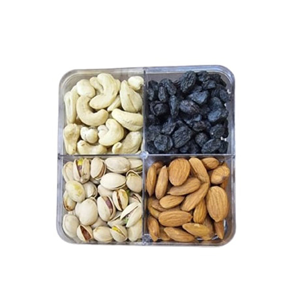 Square Crystal Dry Fruit Box 370 Grm*