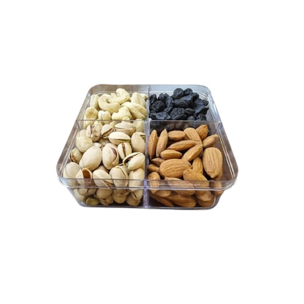 Square Crystal Dry Fruit Box 370 Grm*