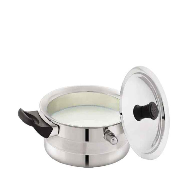Flat milk boiler